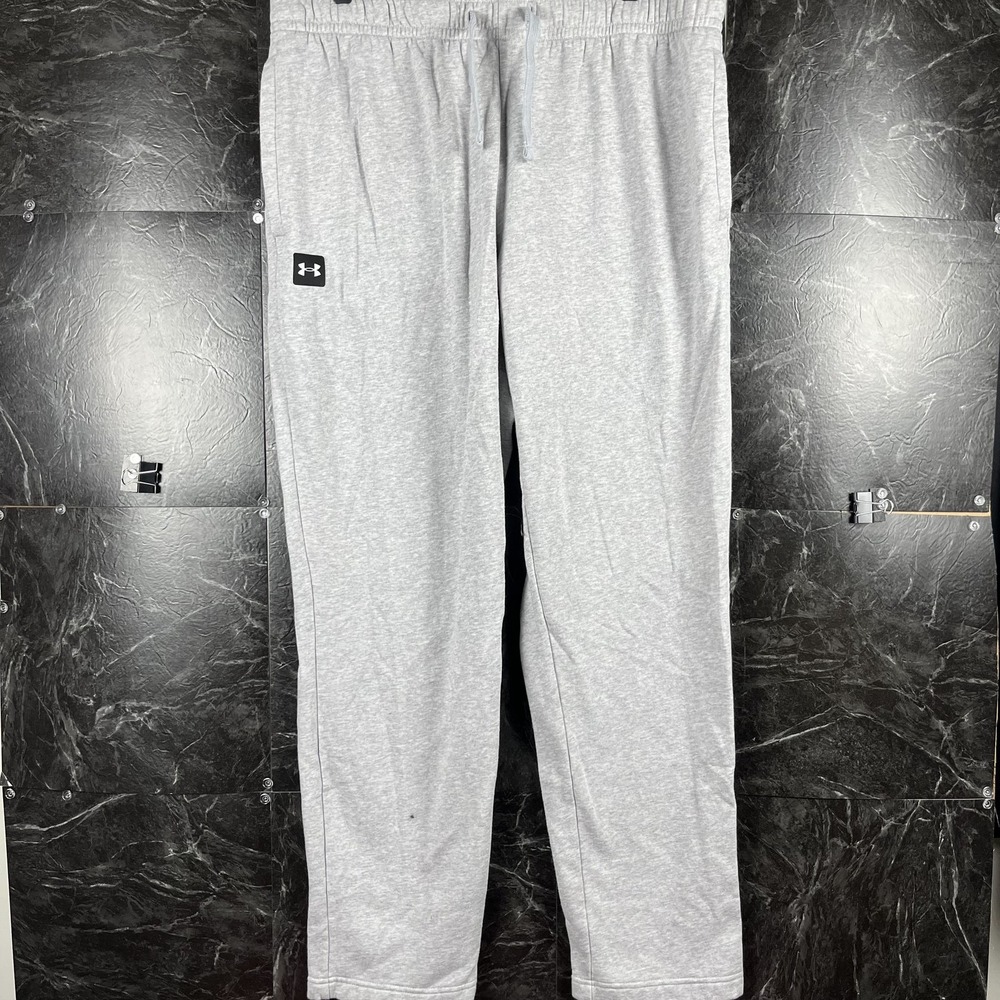 Under Armour Men's Grey Fleece Hem Sweatpants XL